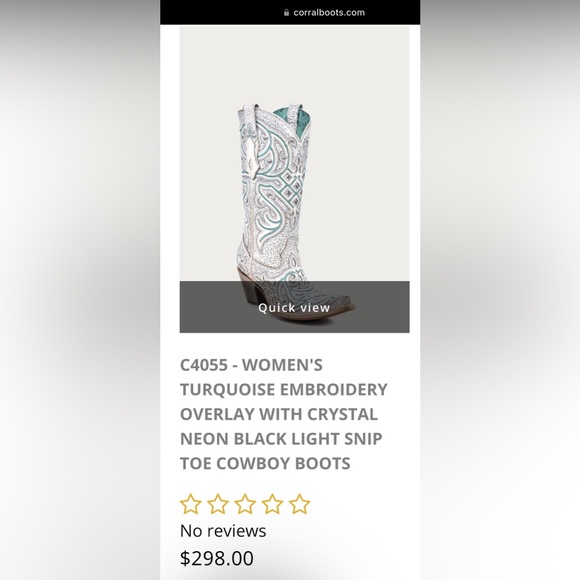 Womens sz. 9.5 corral boots - Picture 6 of 7